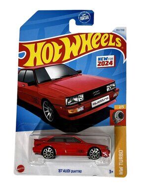 Hot Wheels 1987 Audi Quattro HW Turbo 1:64 Red Diecast Car